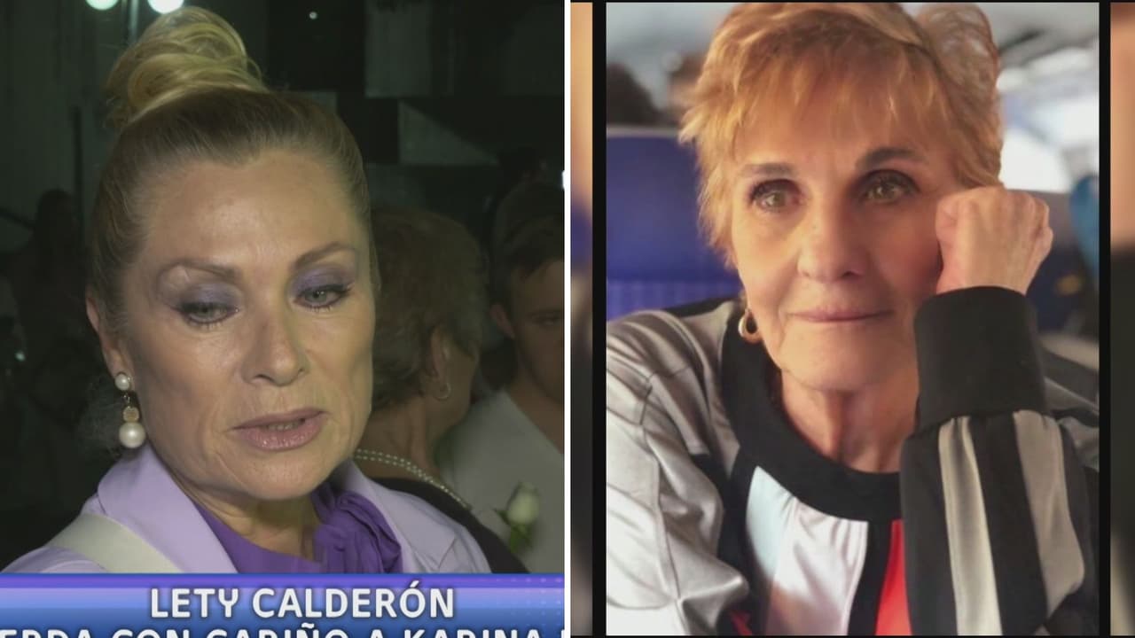 Lety Calderón despide a la actriz Karina Duprez.
