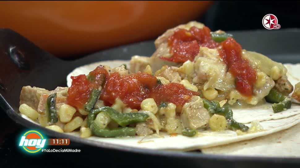 El Chef Oropeza prepara ‘Taquitos de Chuleta Poblana’