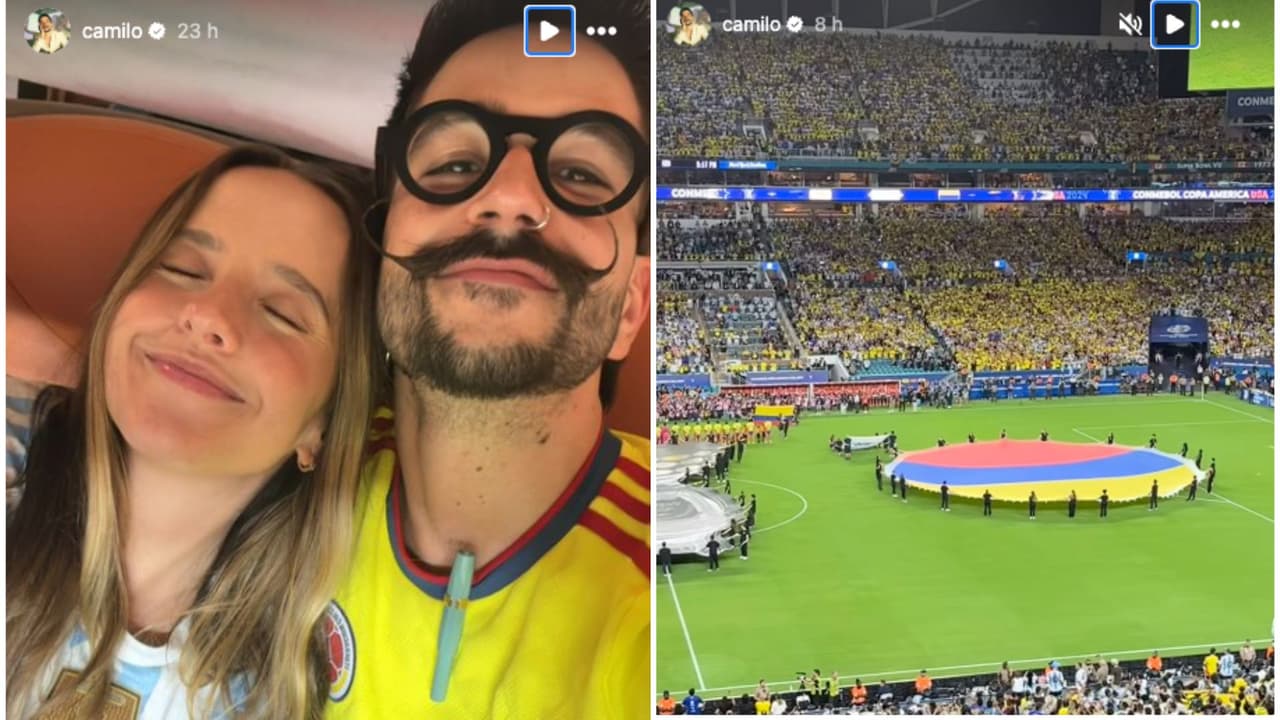 Camilo presume reencuentro con Evaluna en la Copa América 2024