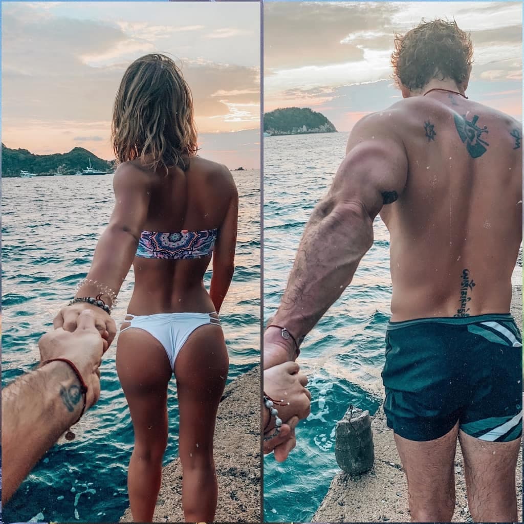 La actriz estrenó un tatuaje similar al del galán mexicano y publicó la primera foto en la que aparecen tomados de la mano, por la que recibieron hasta amenazas de muerte.