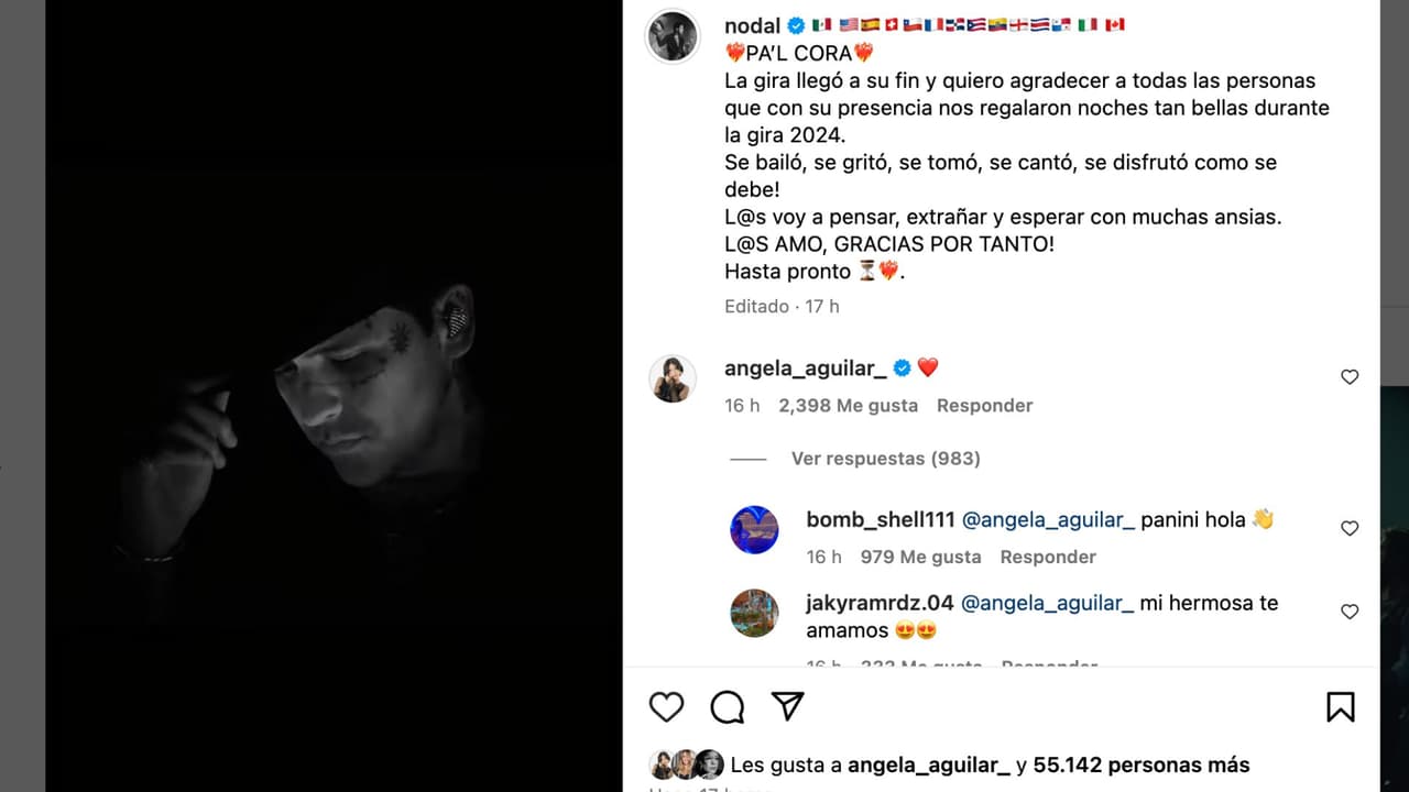 Nodal reaparece tras nueva canción de Cazzu.