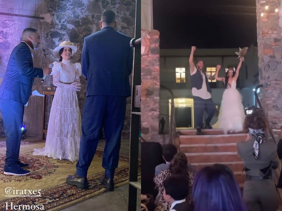 Iratxe Beorlegui utilizó dos vestidos de novia en su boda con Faisy