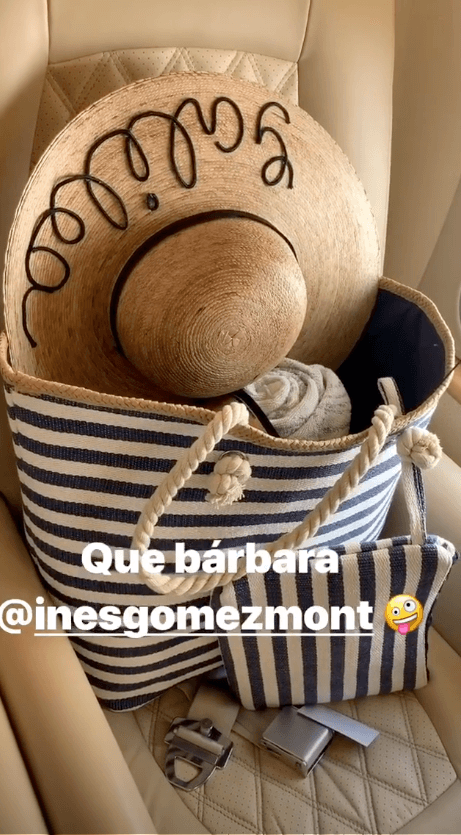 Bolsa personalizada con souvenirs para el viaje de chicas a Acapulco, organizado por Inés Gómez Mont