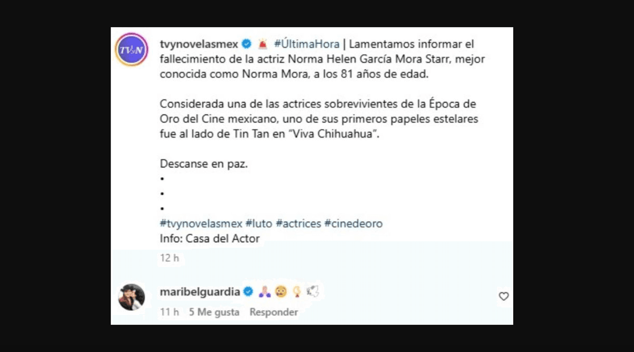 Maribel Guardia se despide de famosa actriz con emotivo mensaje