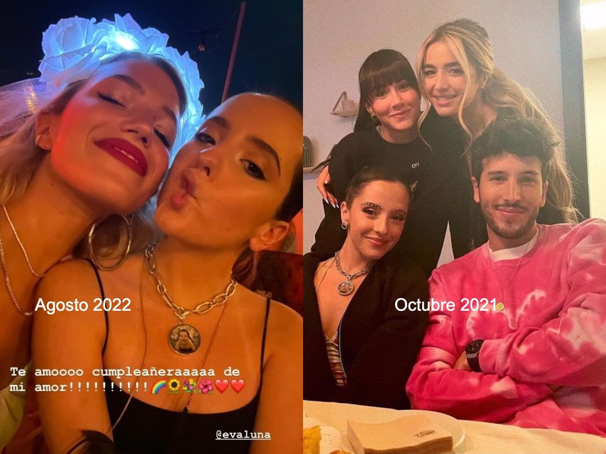 Evaluna lleva una foto de Camilo de cuando era bebé en su collar.