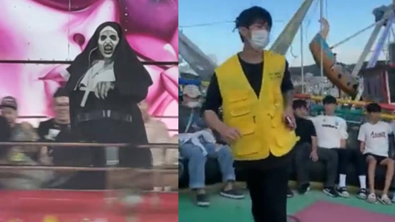 ¿Le gana a La Monja de la Feria? Coreano impacta a Internet con acrobacias en juego mecánico