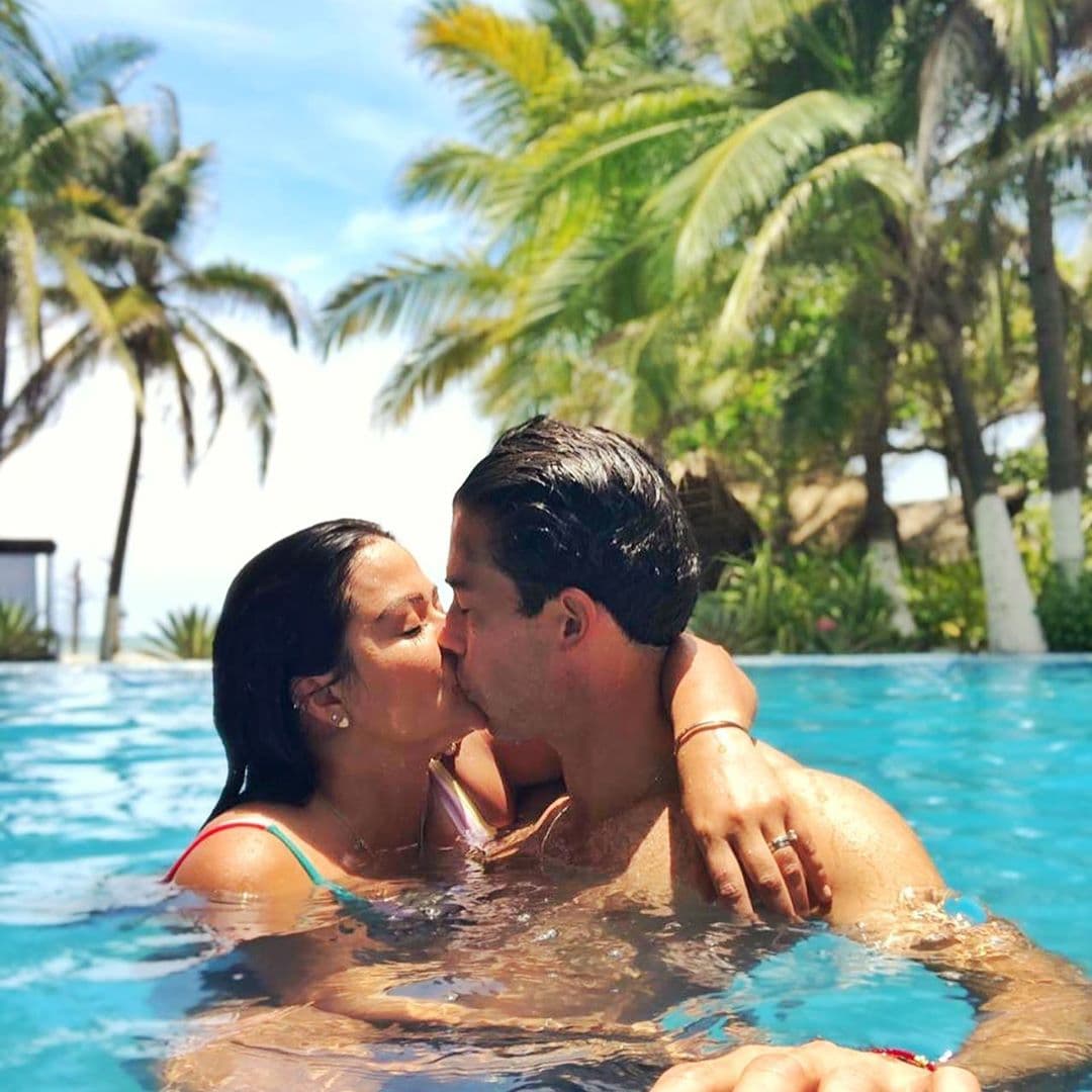 Además, la esposa del futbolista señaló que todavía no saben el sexo del bebé, pero que es algo que no le importa, con que esté sano le basta. 
<br>