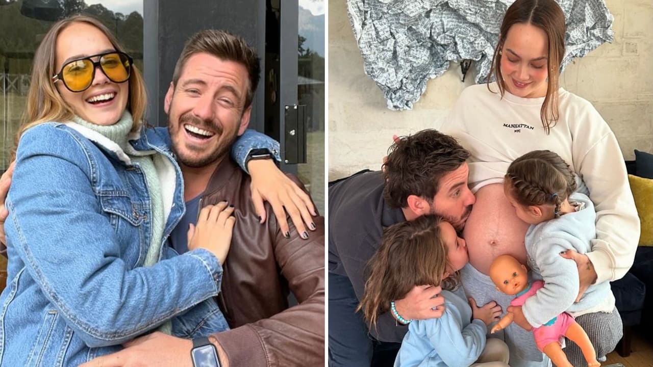 Juan Diego Covarrubias y su esposa Renata muestran por primera vez la carita de su tercera hija