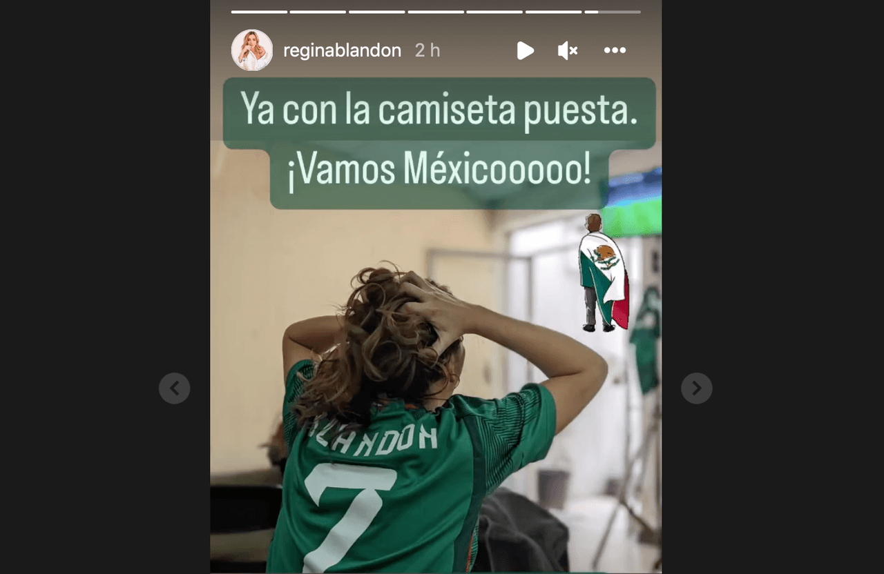 Regina Blandón en Instagram