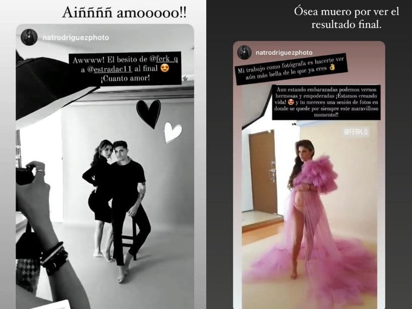 Asimismo, protagonizó su primera sesión fotográfica de maternidad al lado de Christian Estrada, con la que dejó al descubierto el enorme tamaño de su baby bump y que está lista para recibir a Leonel.
