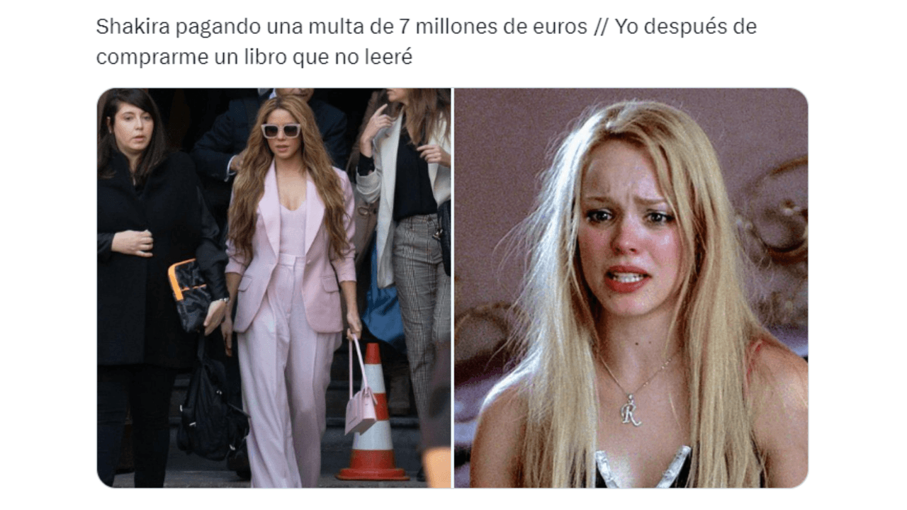 Memes de la multa de 7.3 millones de euros que Shakira pagará en España