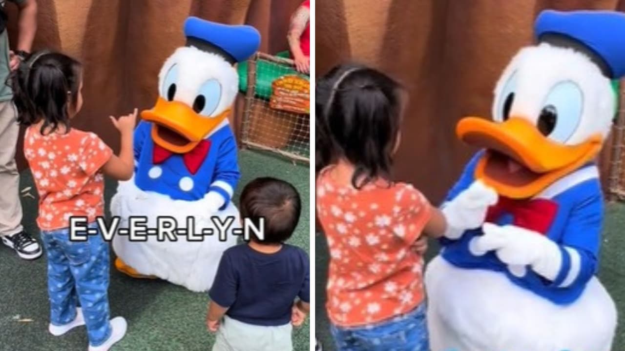 Pato Donald se comunica con dos niños sordos en lengua de señas y video provoca lágrimas en TikTok