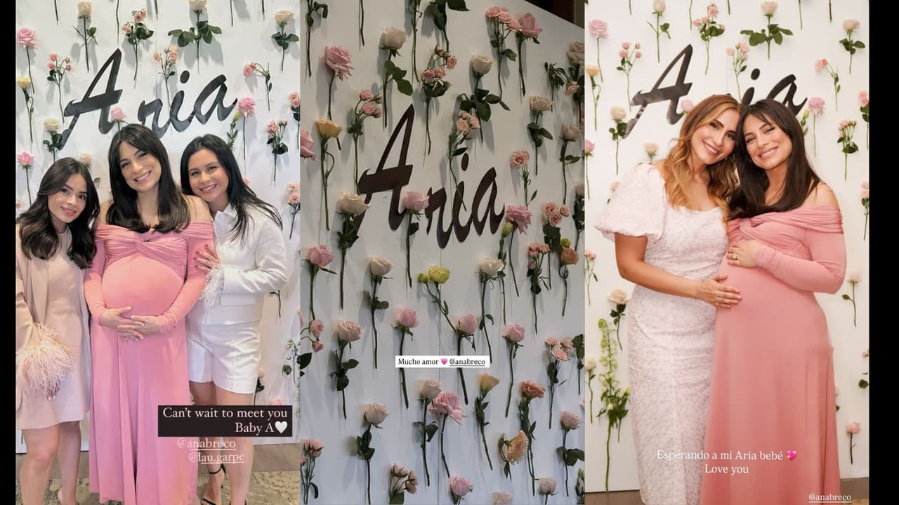 Ana Brenda Contreras presumió en Instagram los detalles del baby shower de su hija Aria