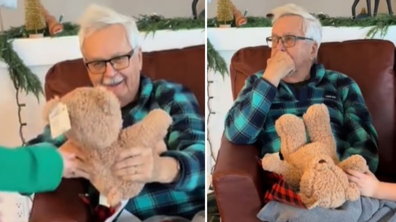 ¿El regalo más conmovedor del mundo? Le dieron un peluche con la voz de su difunta esposa