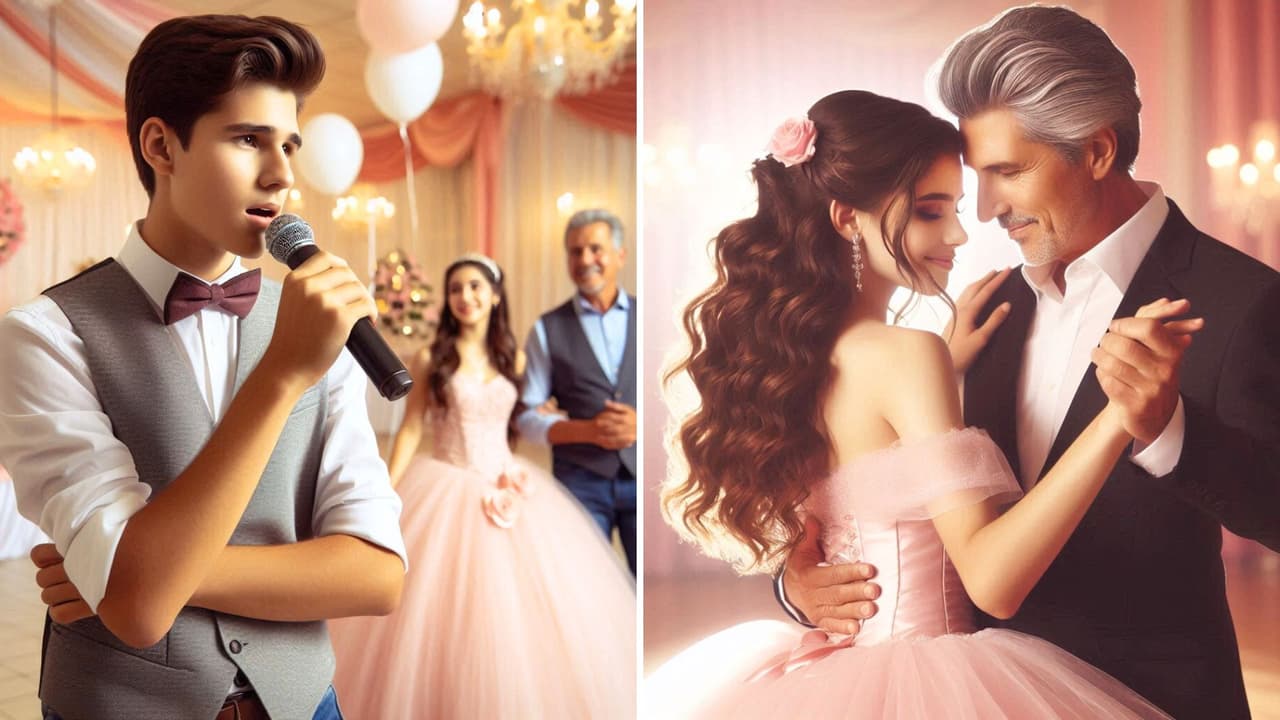 Joven le canta a la quinceañera en plena fiesta y su hermoso gesto se vuelve viral: "Es un príncipe"