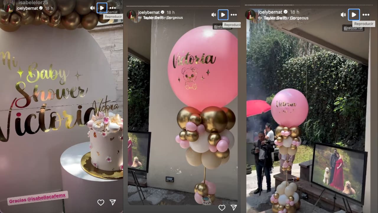 Joely Bernat presume la decoración de su baby shower