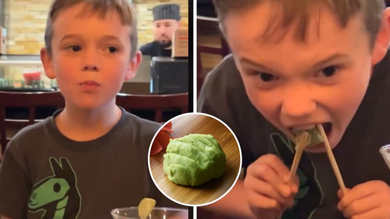 Niño prueba wasabi por primera vez en su vida y sale mal: reacción se hace viral