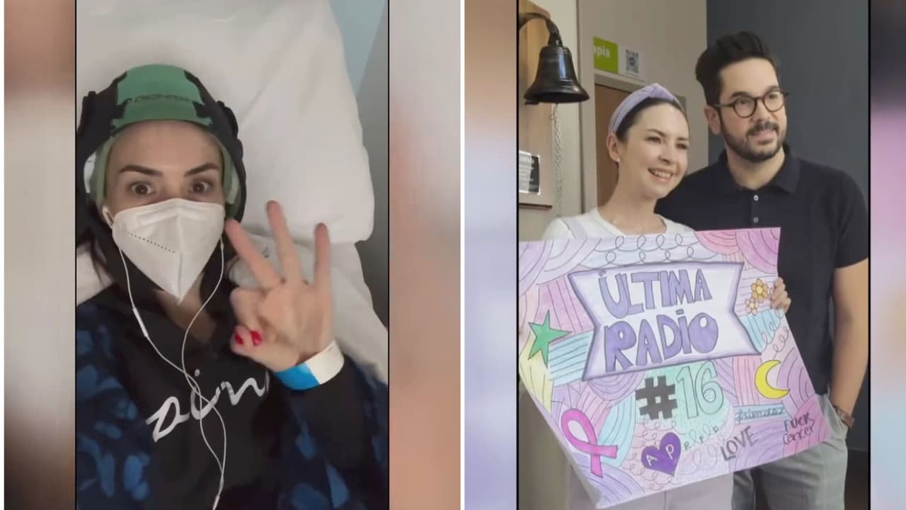 Andrea Torre compartió a Televisa Espectáculos algunos videos de su tratamiento contra el cáncer de mama