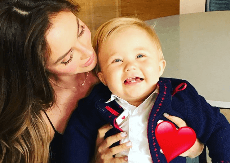 La actriz siempre muestra detalles de su faceta de mamá