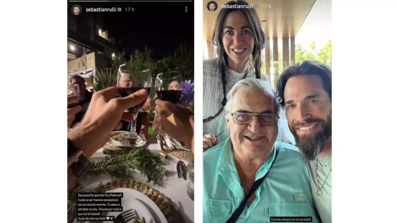Sebastián Rulli se despide de ser querido.