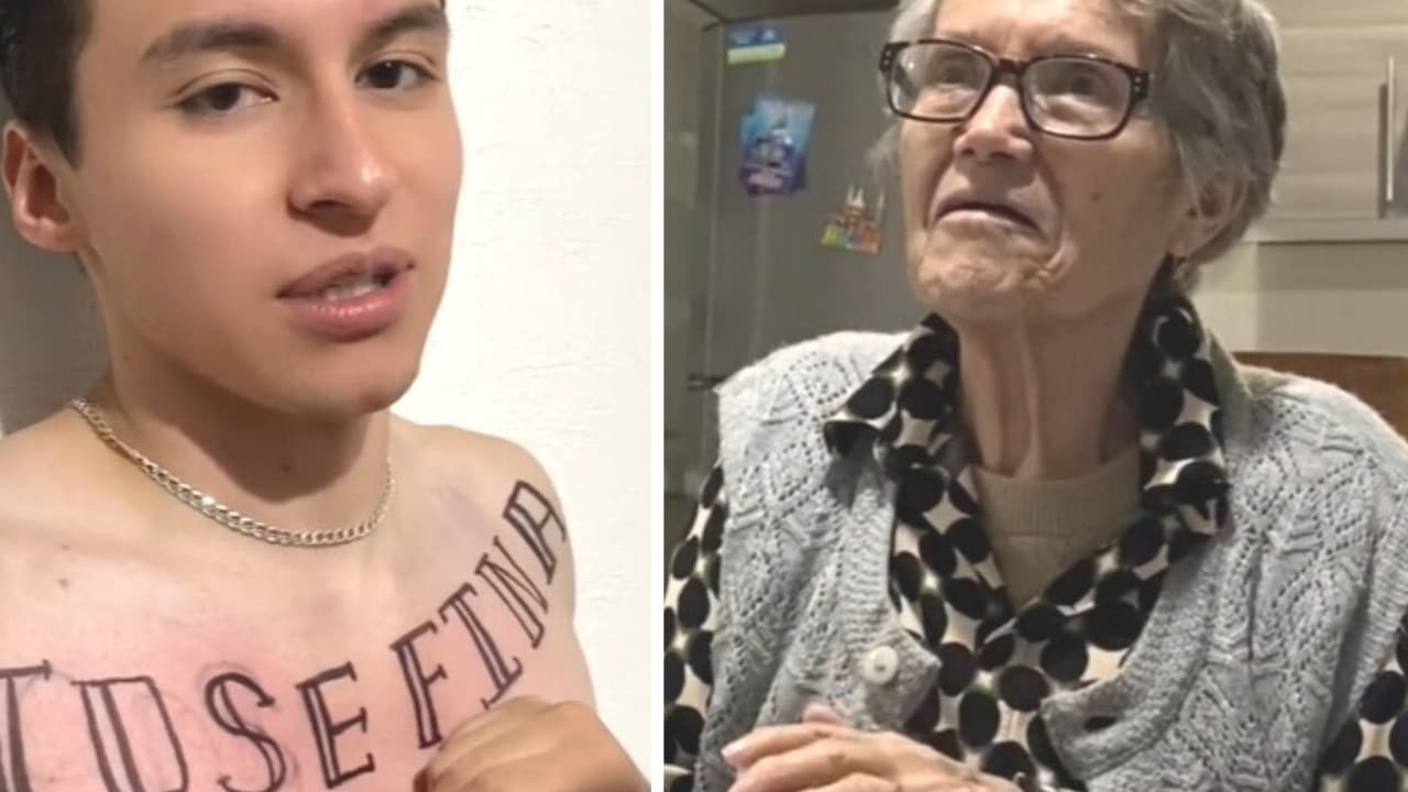 Joven le hace creer a su abuelita que se tatuó su nombre en el pecho y todo sale mal