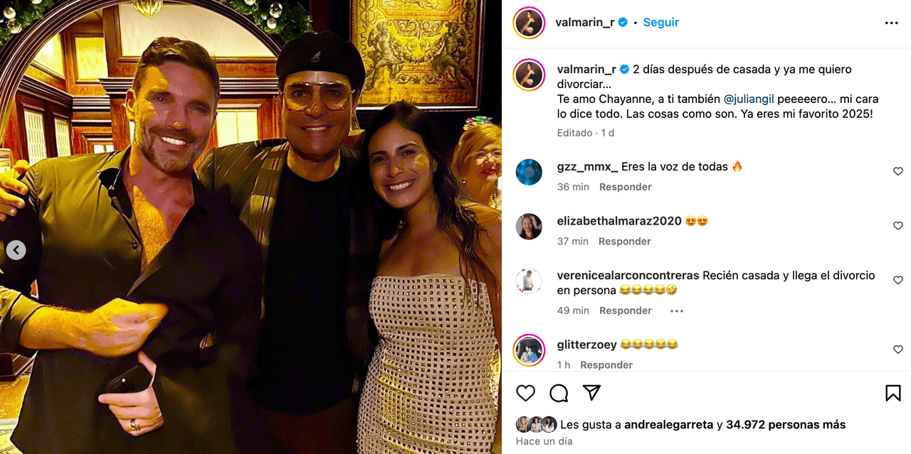 Valeria Marín ya quiere divorciarse de Julián Gil y revela por qué