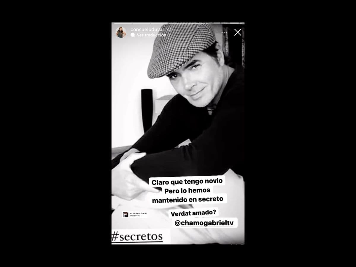 La actriz evidenció su amor por Gabriel Fernández, exintegrante del grupo Los Chamos.