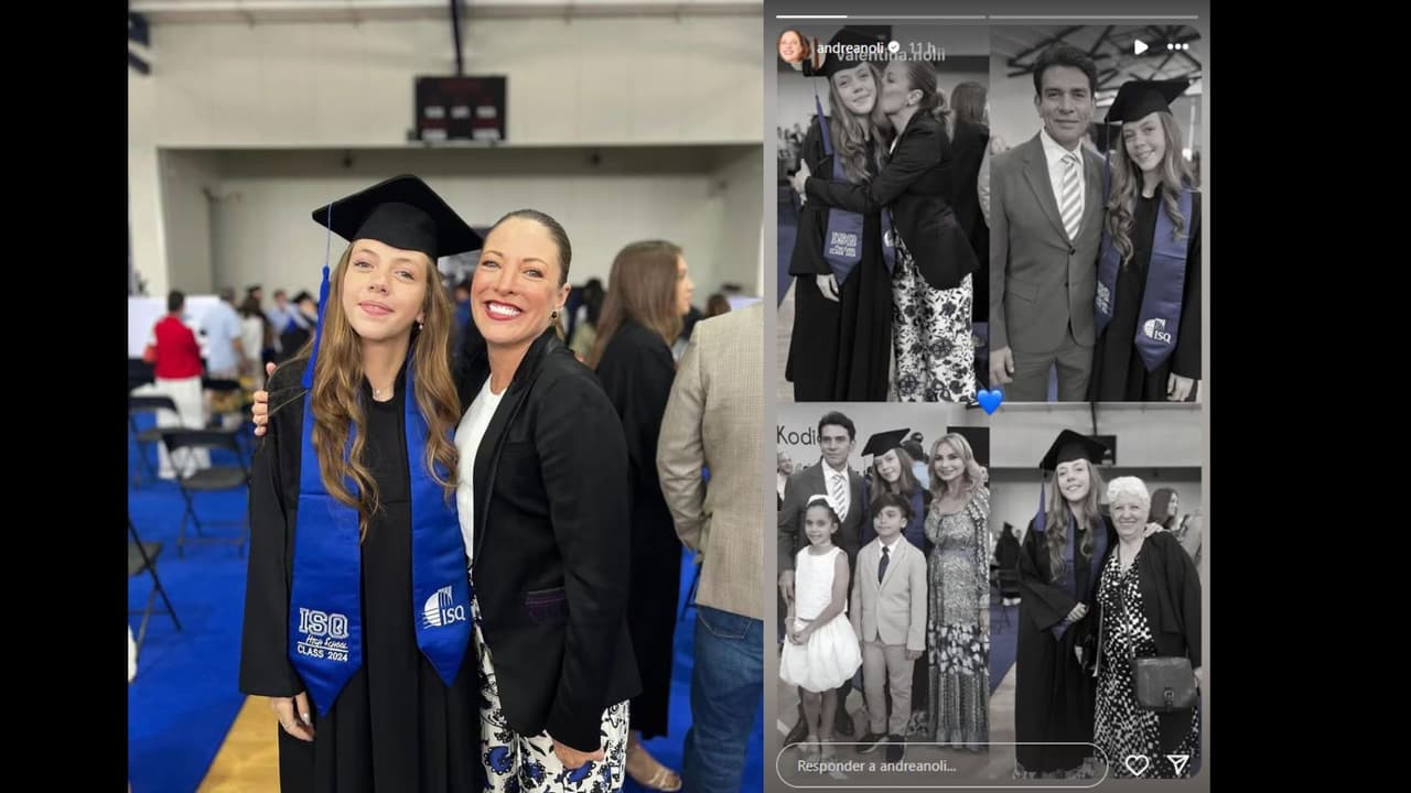 Andrea Noli compartió, a mediados de 2024, que Jorge Salinas y su familia asistieron a la graduación de Valentina, hija mayor del actor