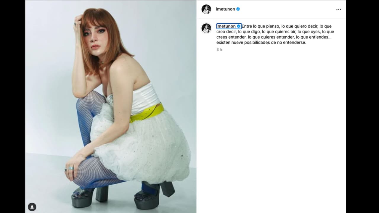 Imelda Tuñón lanza mensaje en redes