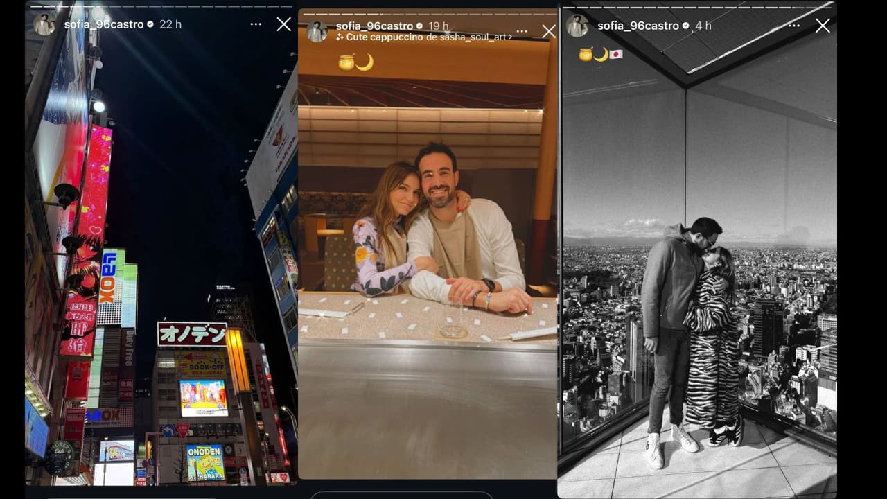 Sofía Castro comparte los primeros detalles de su luna de miel en Japón junto a Pablo Bernot