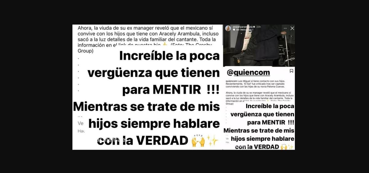 Esto dijo la viuda del representante de Luis Miguel