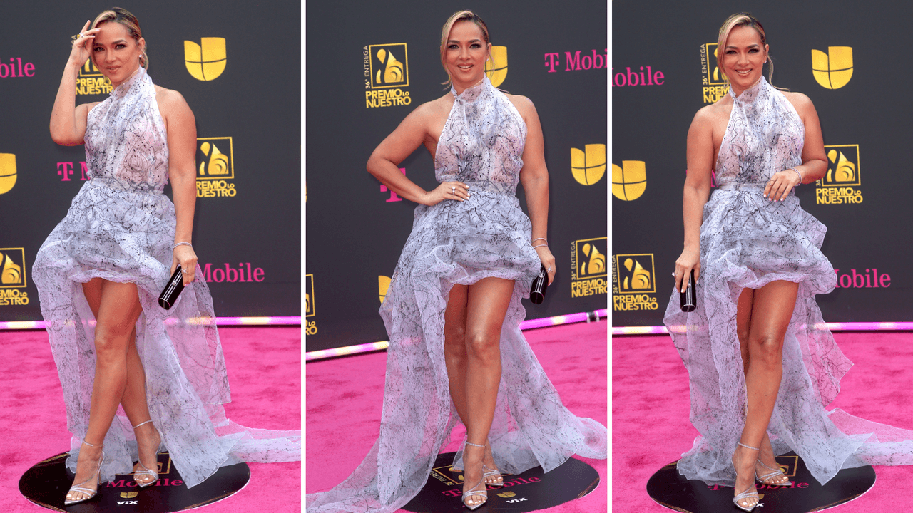 Adamari López en la alfombra magenta de Premio Lo Nuestro 2024.