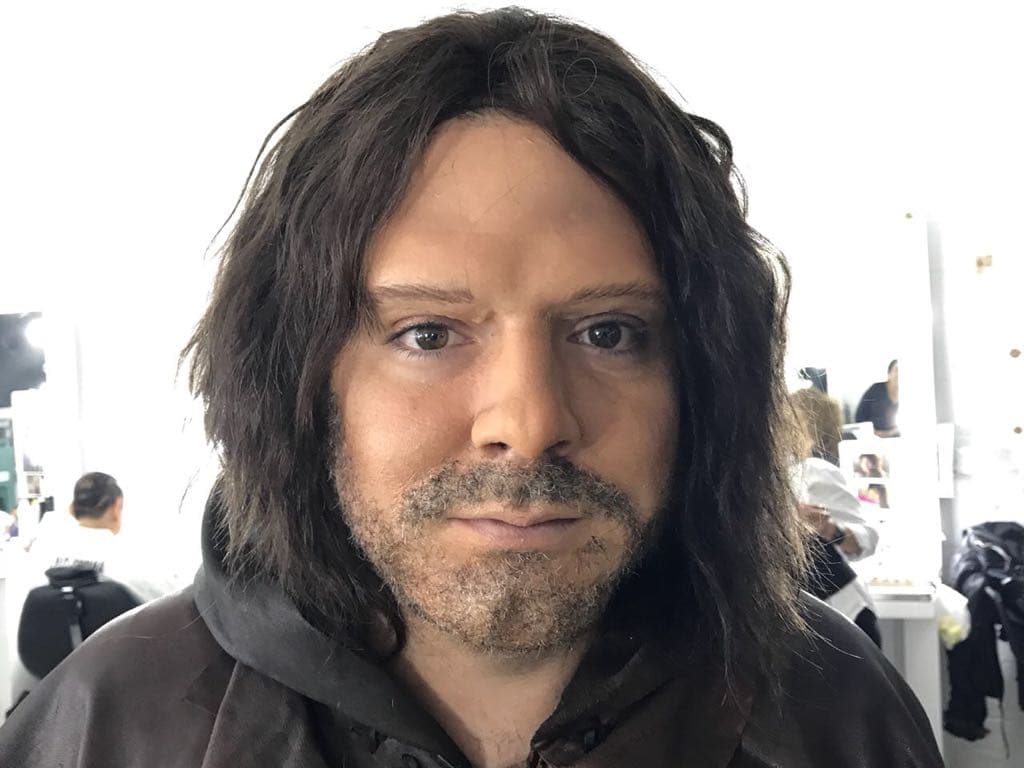 El close-up de la caracterización.