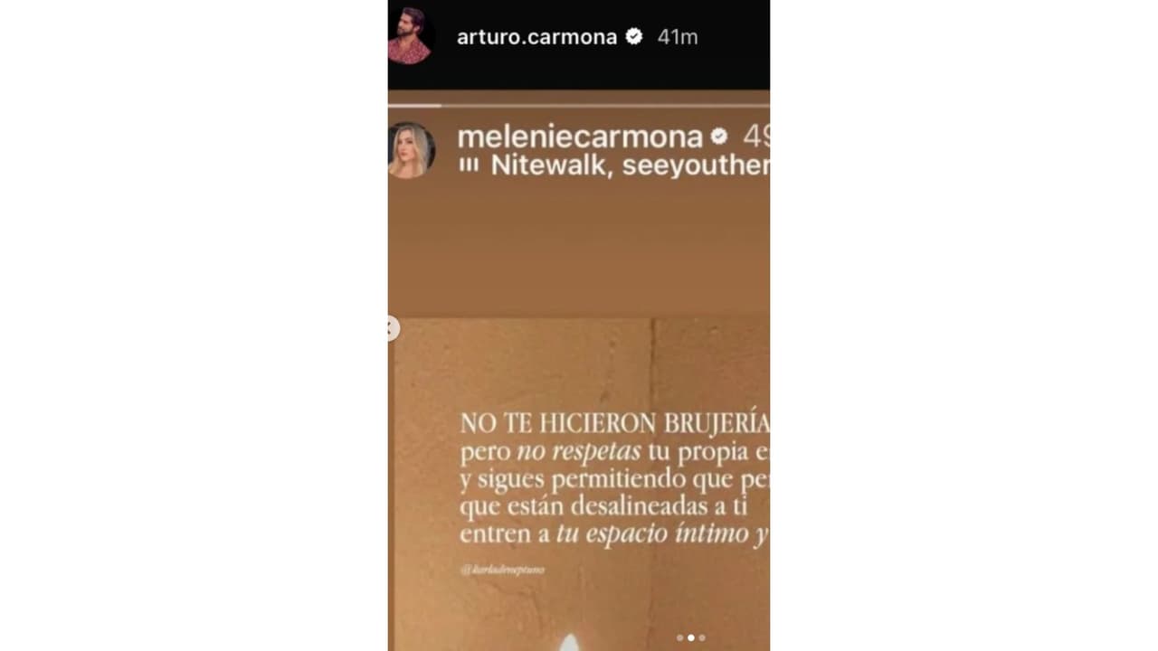 Arturo Carmona publica el mismo mensaje de Melenie Carmona, hija de Alicia Villarreal, y Cruz Martínez.
