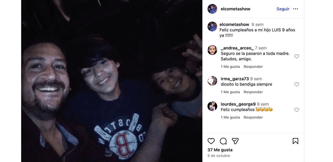 Muere querido comediante mexicano a los 40 años; antes de morir, le dedicó devastador mensaje a su hijo pequeño