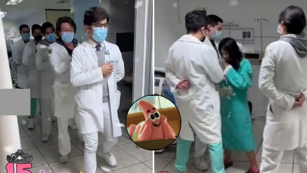 Médicos bailan el vals de XV años con una de sus pacientes: el video hace llorar a las redes