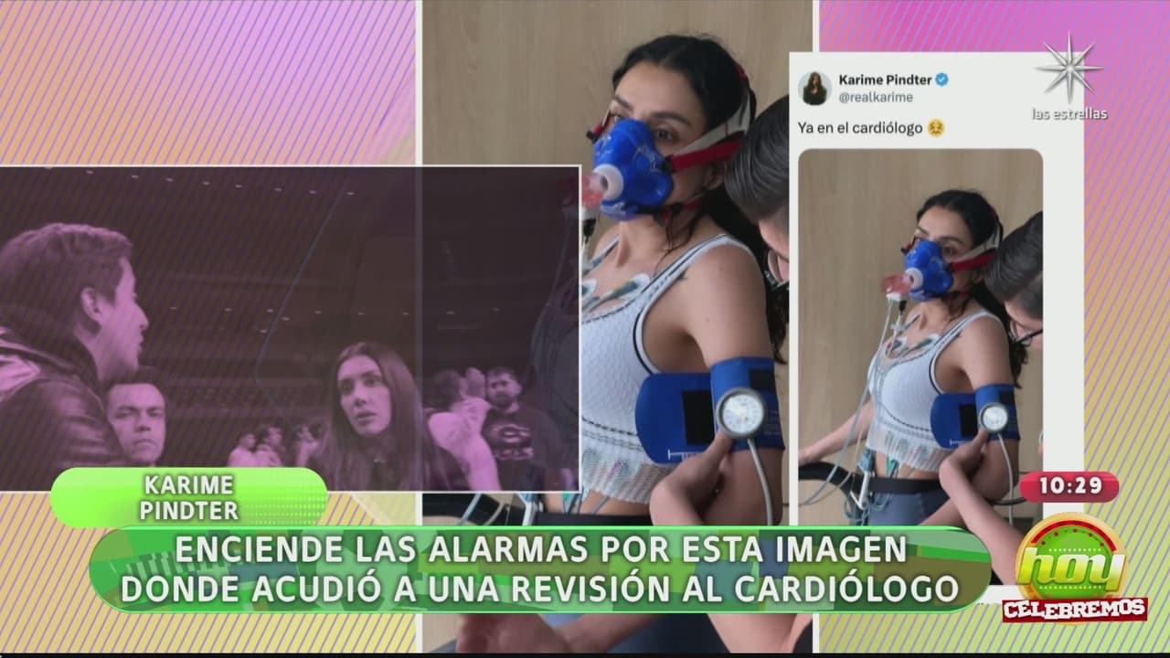 Karime Pindter preocupa por foto en redes sociales.