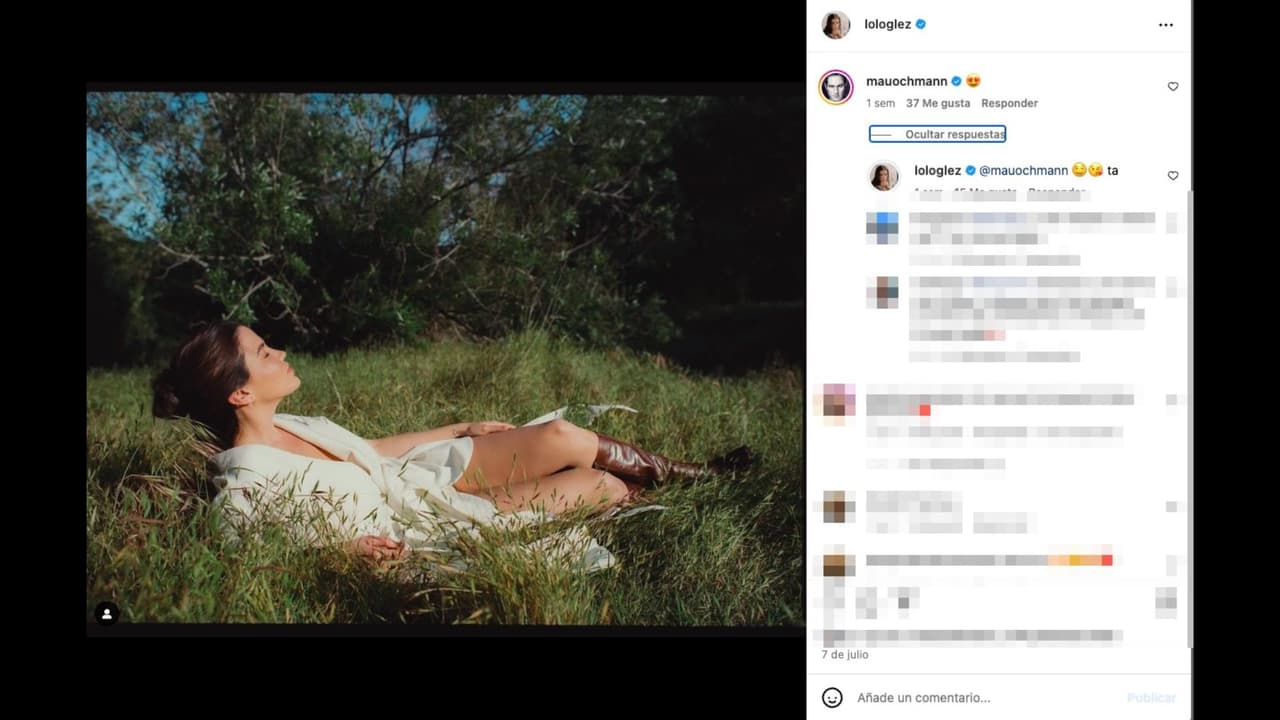 Mauricio Ochmann también ha comentado varias imágenes de Lorena González