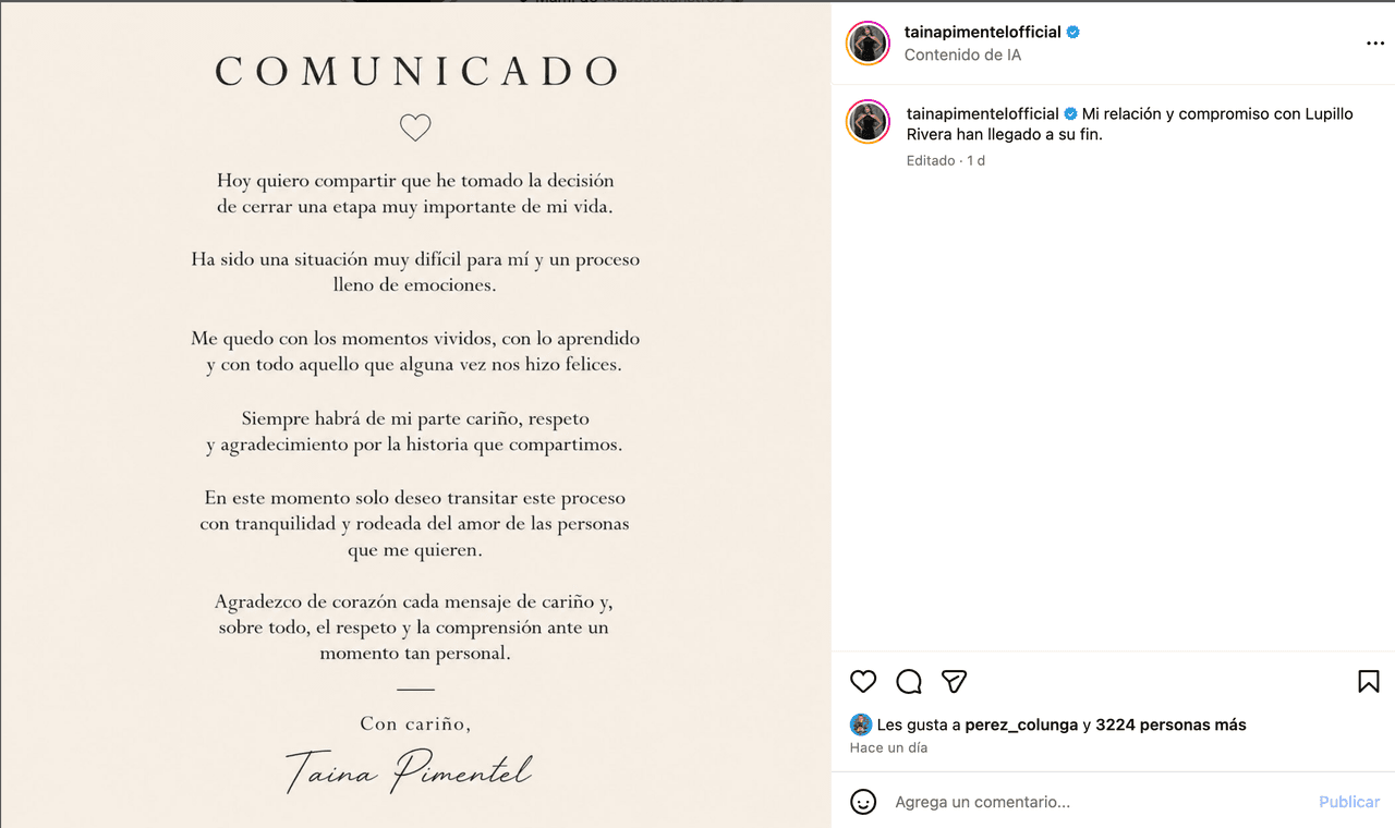 Taina Pimentel.