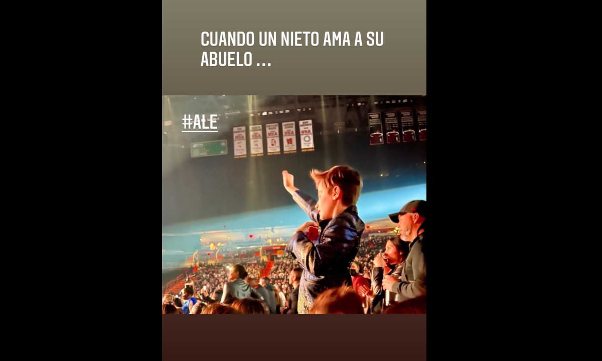 El cantante mostró la imagen en su cuenta oficial de Instagram