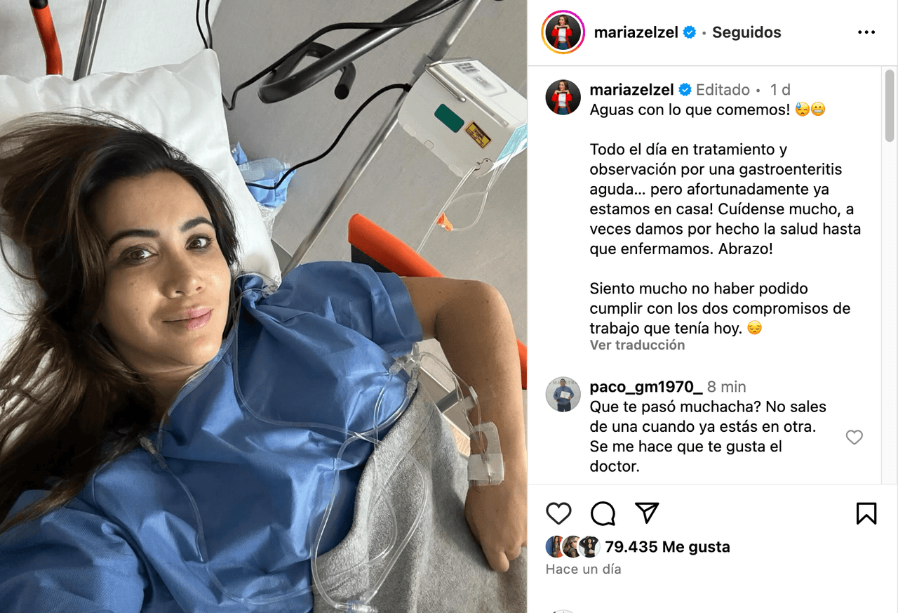 Mariazel fue hospitalizada de emergencia