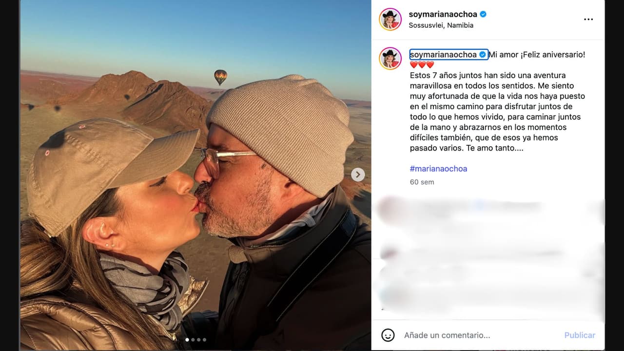 Este fue el último mensaje que le dedicó Mariana Ochoa a su expareja en redes
