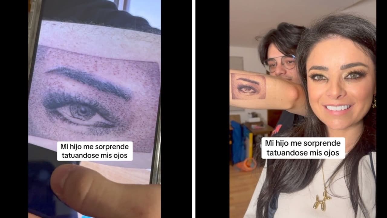 Hijo de Violeta Isfel se tatuó uno de los ojos de su madre y así reaccionó la actriz