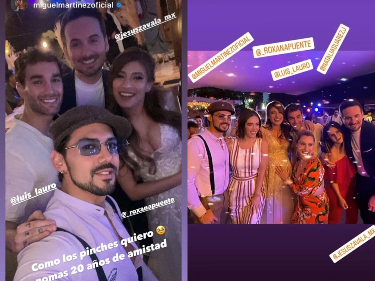 Un doble reencuentro ocurrió en la boda de Roxana Puente, actriz de 'Atrévete a Soñar' e integrante de la primera generación de Código F.A.M.A