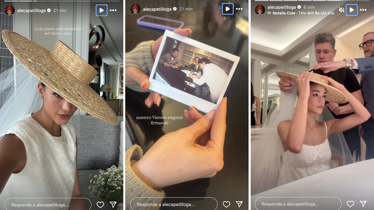 Alejandra Capetillo Gaytán muestra fotos de su boda en Madrid.