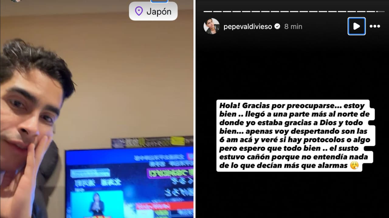 Pepe Valdivieso está en Japón y pide ayuda ante alerta de tsunami.