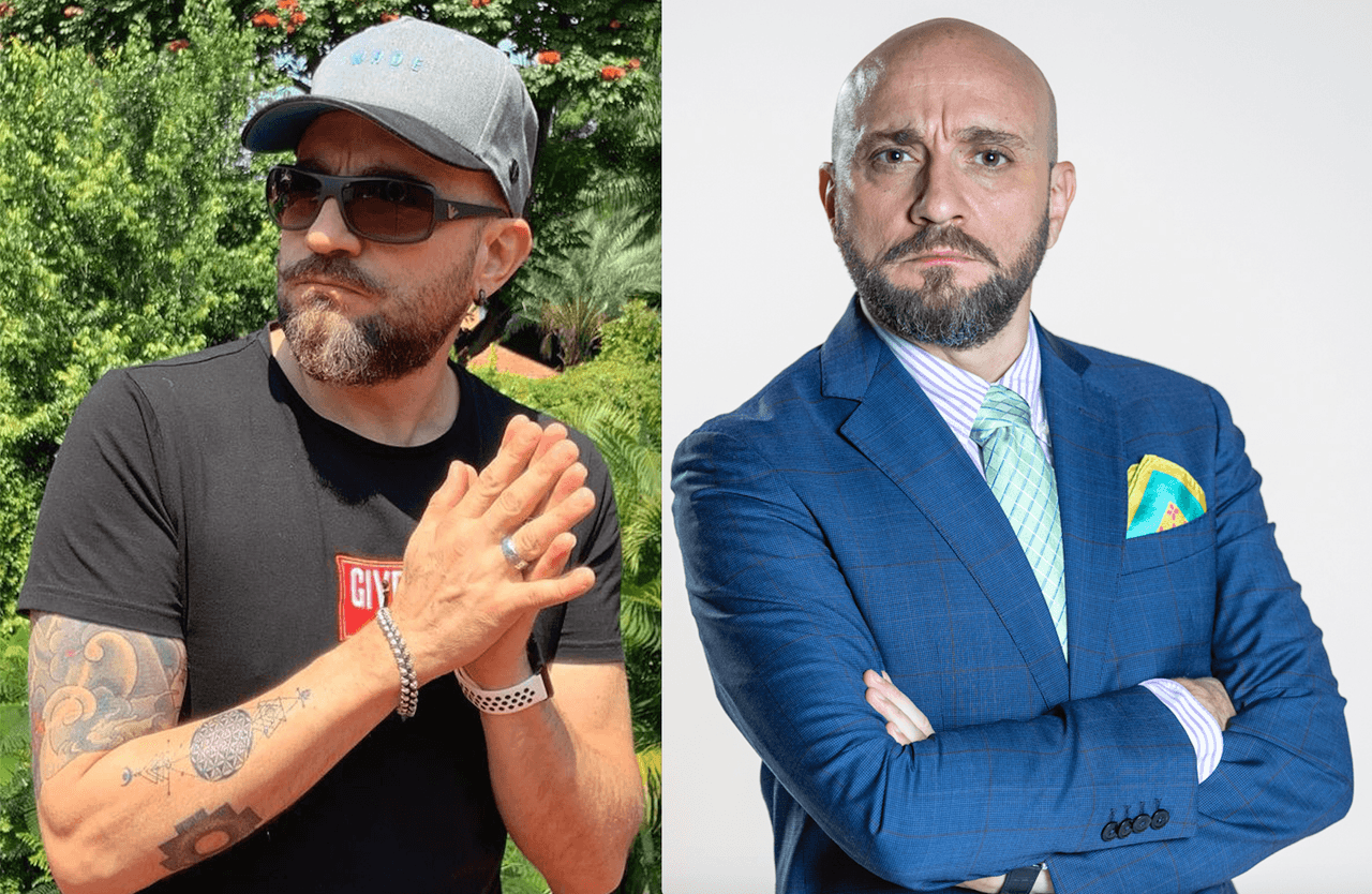 Darío Ripoll en realidad tiene tatuajes, usa lentes oscuros, gorras, sombreros y accesorios metálicos, no como nuestro querido 'bipolar' que es tan serio en su vestimenta.