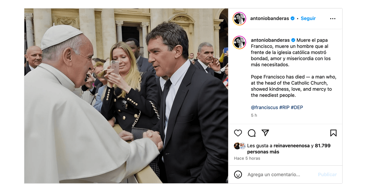 Muere el Papa Francisco: famosos lloran su fallecimiento y lo despiden con devastadoras fotos
