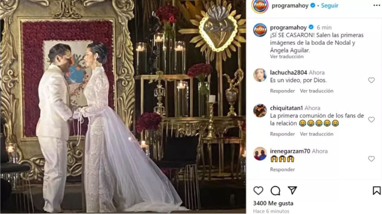 Nodal y Ángela Aguilar se casaron.