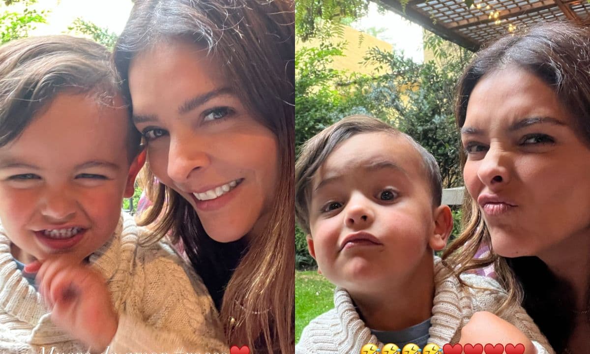 Rocco, hijo de Odalys y Patricio Borghetti se robó la atención en el cumpleaños de su hermano